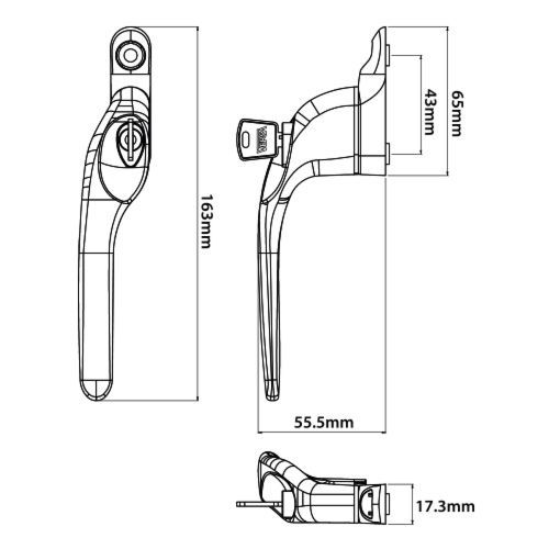 Espeg Locking Window Handle