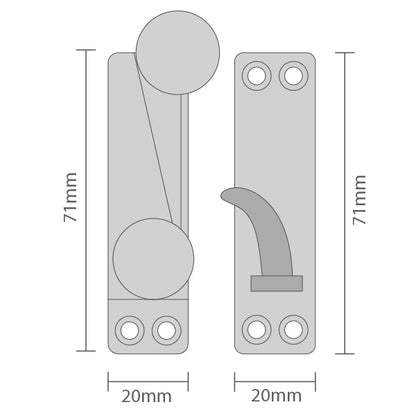 Quadrant Sash Catch