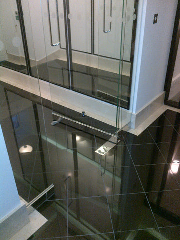 St Swithins Lane - Mirrors, Spayed Wall Claddings, Frameless Entrace